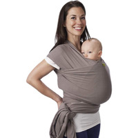 Boba Baby Wrap Carrier Newborn To Toddler - Stretchy Baby Wraps Carrier - Baby Sling - Hands-Free Baby Carrier Wrap - Baby Carrier Sling -Baby Carrier Newborn To Toddler 7-35 Lbs (Grey)