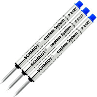 Retro 1951 Short Capless Rollerball Ink Refill, Blue, 3-Pack (Ref57P-B)
