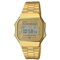 Casio Digital Alarm Chrono Stainless Steel A168Wg-9Wdf A168Wg-9W Unisex Watch