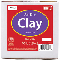 Amaco 4630-2B Air Dry Modeling Clay, 10-Pound, White