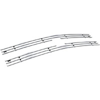 Aps Compatible With Chevy S-10 1994-1997 & Chevy S-10 Blazer 94-97 Fit 2 Door Only Main Upper Stainless Steel Ss Chrome Billet Front Grill Grille Insert C65716A