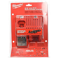 Milwaukee 48-59-1812 M12 Or M18 18V And 12V Multi Voltage Lithium Ion Battery Charger W/ Onboard Fuel Gauge