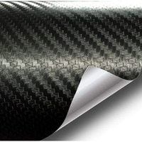 Vvivid Xpo Black 3D Carbon Fiber 5Ft X 5Ft 25Sq Ft Cast Vinyl Decal Bubble-Free Car Wrap
