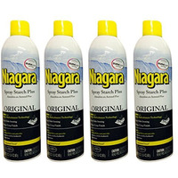 Niagara Spray Starch Crisp Finish, Sharp Look Without Excess Stiffness, 20 Ounces (4 Pack)