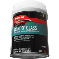 Bondo Glass, Short Strand Reinforced Fiberglass Filler, Stage 2, 1.37 Lbs. Filler With 0.5 Oz Hardener