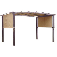 Yescom 17X6.8 Ft Universal Canopy Cover Replacement For 6Ft Curved Pergola Structure Beige