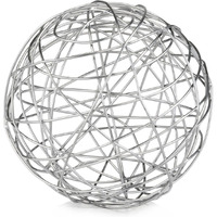 Modern Day Accents 5052 Guita Xl Open Wire Sphere, Decorative Balls, Orb Ball, Shelf Decor, Table Decor, Dough Bowl Filler Decor, Home, Office, Kitchen, Living Room, Silver Room Decor Aesthetic, 12""D