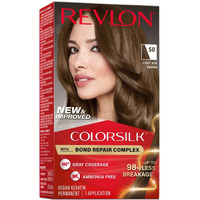 Revlon Permanent Hair Color, Permanent Hair Dye, Colorsilk With 100% Gray Coverage, Ammonia-Free, Keratin And Amino Acids, 50 Light Ash Brown, 4.4 Oz (Pack Of 1)