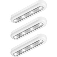 Oxyled Mini Tap Closet Lights 3 Pack One Touch Light Battery Operated Stick-On Anywhere 4-Led Push Tap Light Cordless Touch Sensor Led Night Light Under Cabinet Light Stair Safe Light 140 Rotation