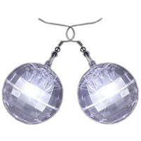 Blinkee Light Up Groovy Disco Mirror Ball Crystal Earrings