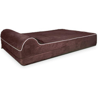 Kopeks Dog Bed Replacement Cover Memory Foam Beds - Brown - Extra Large (Jumbo Size)