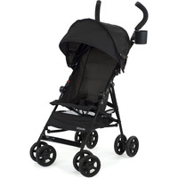 Kolcraft Cloud Lightweight Umbrella Stroller With Large Sun Canopy, Black