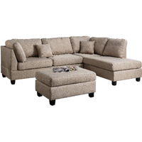 Poundex Pdex- Upholstered Sofassectionalsarmchairs, Sand