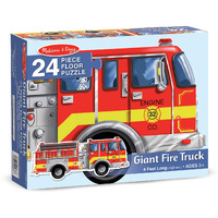 Melissa & Doug Giant Fire Truck Floor Puzzle 24 Piece