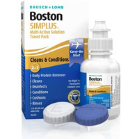 Boston Simplus Contact Lens Solution, For Gas Permeable Contact Lenses, Contact Lens Case Included, 1 Fl Oz