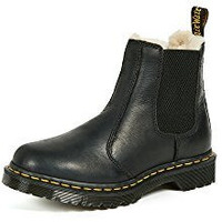 Dr. Martens Womens 2976 Leonore Fashion Boot, Black Burnished Wyoming, 8