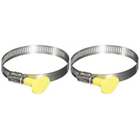 Ideal Turn-Key Clamps 5Y04858 2 1/2""-3 1/2"" Carded Turn-Key Clamps For Rv Hose, (Pack Of 2)