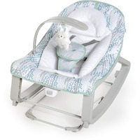 Ingenuity Keep Cozy 3-In-1 Grow With Me Vibrating Baby Bouncer Seat & Infant To Toddler Rocker, Vibrations & -Toy Bar, 0-30 Months Up To 40 Lbs (Spruce)