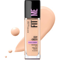 Maybelline Fit Me Dewy + Smooth Liquid Foundation Makeup, Ivory, 1 Count (Packaging May Vary)