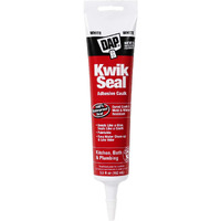 Kwik Seal 7079818001 Kitchen & Bath Adhesive Latex Caulk, White, 5.5 Fl Oz