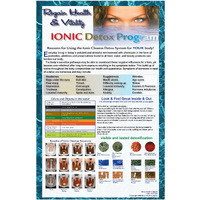 Ion Detox Ionic Foot Bath Spa Chi Cleanse Promotional Poster 11 X 17 Laminated Increase Your Detox Sessions And Income Colorful Poster For Detox Foot Spa