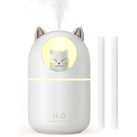 Cool Mist Humidifier,300Ml Mini Humidifiers With Night Light,Waterless Auto-Off Air Humidifier,20Db Quiet Humidifiers For Bedroom,Car, Plant. Perfect Gift For Girl Boy