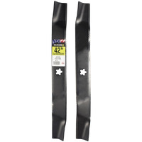 Maxpower 561742B 2 Blade 3-N-1 Style For 42 Inch Cut Replaces Craftsman/Husqvarna/Poulan Oem #'s 139775, 532139775, Black