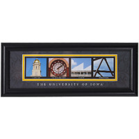 Iowa Hawkeyes Letter Art Print - Iowa