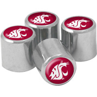 Ncaa Washington State Cougars Metal Tire Valve Stem Caps, 4-Pack