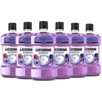 Listerine Smart Rinse Kids Mouthwash, Ada Accepted, Alcohol-Free Anticavity Fluoride Mouthwash, Oral Rinse For Cavity Protection, Berry Splash Flavor For Kids Oral Care, 500 Ml (Pack Of 6)