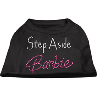 Mirage Pet Products 10-Inch Step Aside Barbie Print Shirt For Pets Small Black