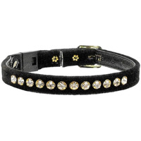 Mirage Pet Product Velvet Breakaway Cat Collar Black 10