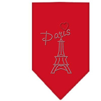 Mirage Pet Products Paris Rhinestone Bandana Small Red