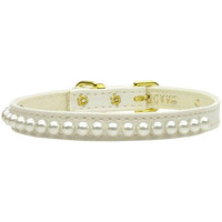 Mirage Pet Products 38-Inch Pearl Pet Collar Size 14 White