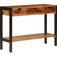 Vidaxl Sideboard With 3 Drawers 43.3""X13.8""X29.5"" Solid Sheesham Wood