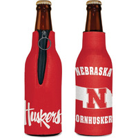 Ncaa Nebraska Cornhuskers Bottle Cooler, Team Colors, One Size
