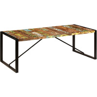 Vidaxl Dining Table 86.6""X39.4""X29.5"" Solid Reclaimed Wood
