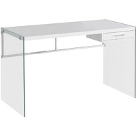 Monarch Computer Desk Glossy White 48