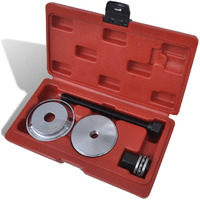 'Vidaxl Silent Block Tool Set - Durable Carbon Steel Mounting Tools For Quick Installation Of Rubber Bushings On Front Axles - Compatible With Various Car Models