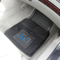 Mlb - New York Mets Heavy Duty Car Mat Set - 2 Pieces