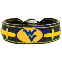 West Virginia Mountaineers Bracelet Team Color Football Co