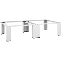 Vidaxl Washing Machine Pedestal With Pull-Out Shelf White