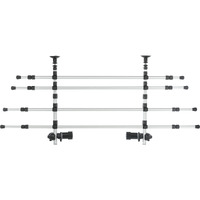Trixie Pet Barrier For Vehicles, Dog Barrier For Cars And Suvs, Adjustable And Expandable, Aluminum, Medium,Silver/Black