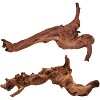 Majoywoo Natural Large Driftwood For Aquarium Decor Reptile Decor, Fewer Branches 12.5-18"" 2Pcs