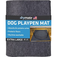 Drymate Dog Playpen Mat, Absorbent, Waterproof, Non-Slip, Machine Washable, Xl Size (60    X 74   ), Reusable Puppy Pad For Training, Whelping, Housebreaking, Incontinence, And Crate/Kennel (Usa Made)