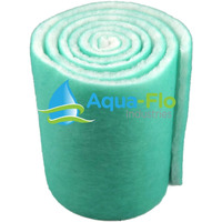 Aqua Flo 18"" Pond & Aquarium Filter Media, 120"" (10 Feet) Long X 1"" Thick (Green/White)