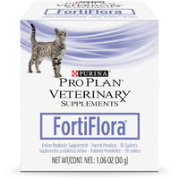 Purina Fortiflora Cat Probiotic Powder Supplement Pro Plan Veterinary Supplements Probiotic Cat Supplement - 30 Ct. Box