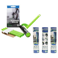 Leo Cleaning Roller With Extendable Handle Plus 3 Refills. Total 175 Sheets Pets Hair Remover & Household Cleaning Great For Dog And Cat Hair Cleaning And Removal (1 Roller + 3 Refills)