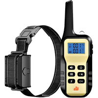 1100 Yd Remote Dog Training Shock Collar W/ Auto Anti Bark, Humane Beep, Vibration, Static Shock And Waterproof Long Lasting Rechargeable Battery For Small Medium Large Dogs (One-Dog Kit)