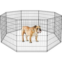 Bestpet Metal Wire Playpen 30 Inch Tall Black